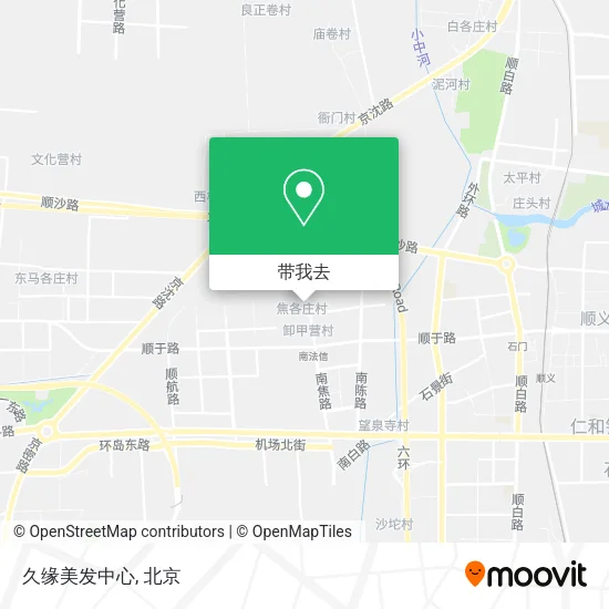 久缘美发中心地图