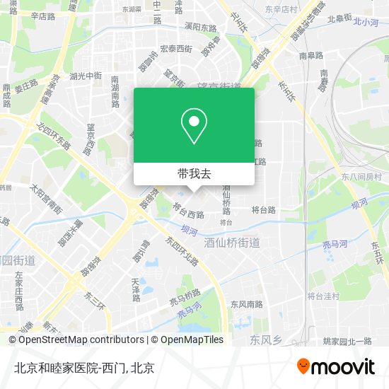 北京和睦家医院-西门地图