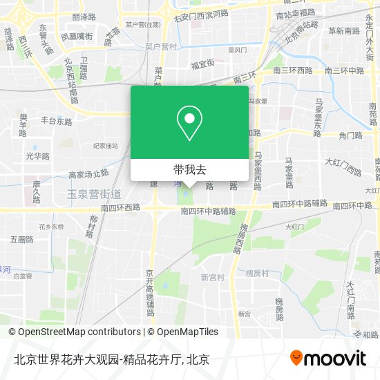 北京世界花卉大观园-精品花卉厅地图