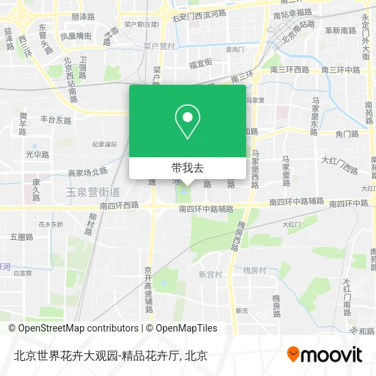 北京世界花卉大观园-精品花卉厅地图
