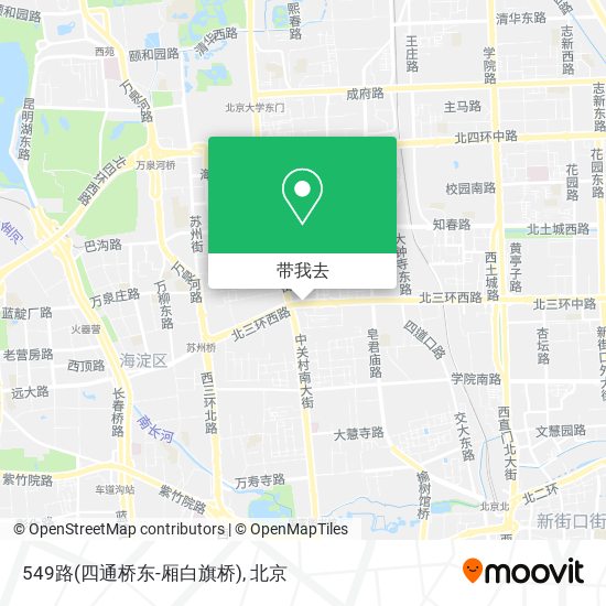 549路(四通桥东-厢白旗桥)地图