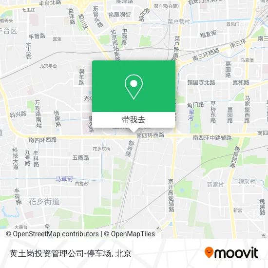 黄土岗投资管理公司-停车场地图