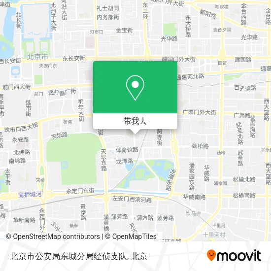 北京市公安局东城分局经侦支队地图