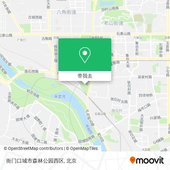 衙门口城市森林公园西区地图