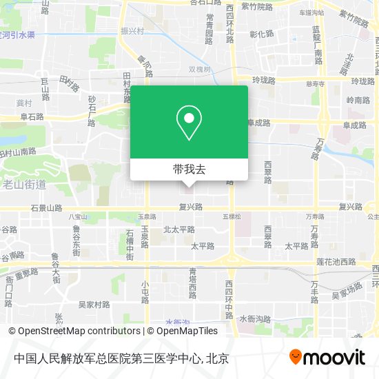 中国人民解放军总医院第三医学中心地图