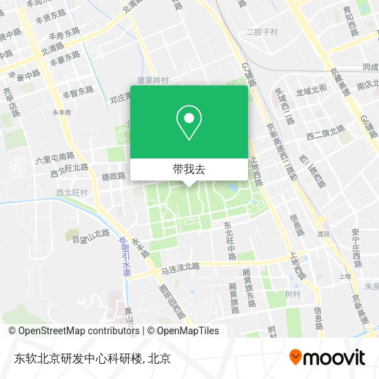 东软北京研发中心科研楼地图