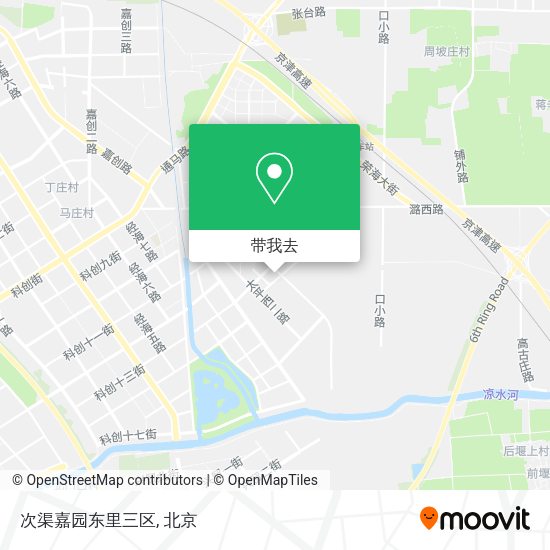 次渠嘉园东里三区地图
