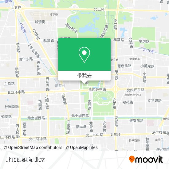 北顶娘娘庙地图