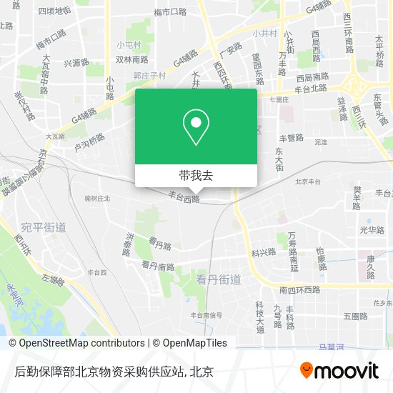 后勤保障部北京物资采购供应站地图