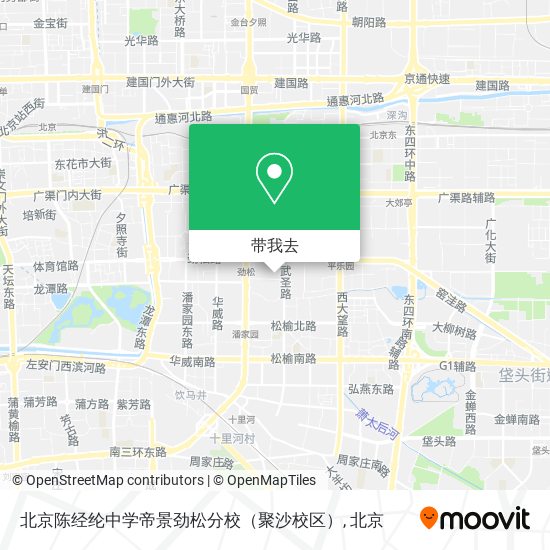 北京陈经纶中学帝景劲松分校（聚沙校区）地图