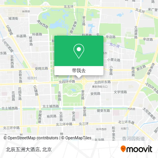 北辰五洲大酒店地图
