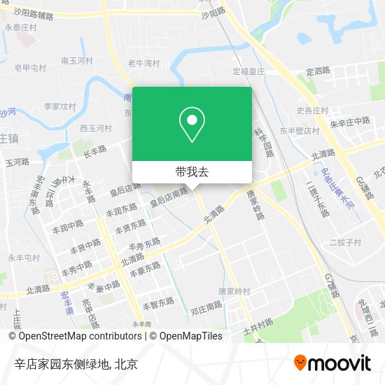 辛店家园东侧绿地地图