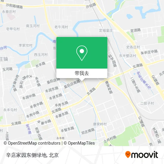 辛店家园东侧绿地地图