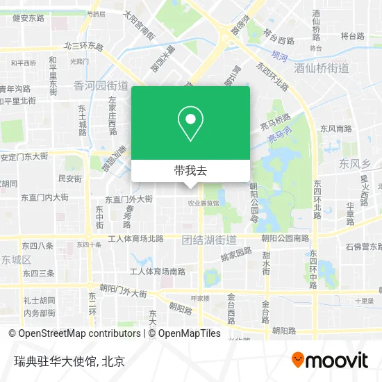 瑞典驻华大使馆地图