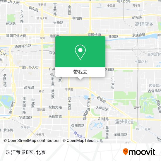 珠江帝景E区地图