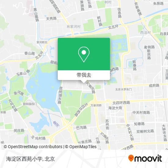 海淀区西苑小学地图