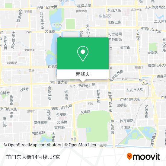 前门东大街14号楼地图