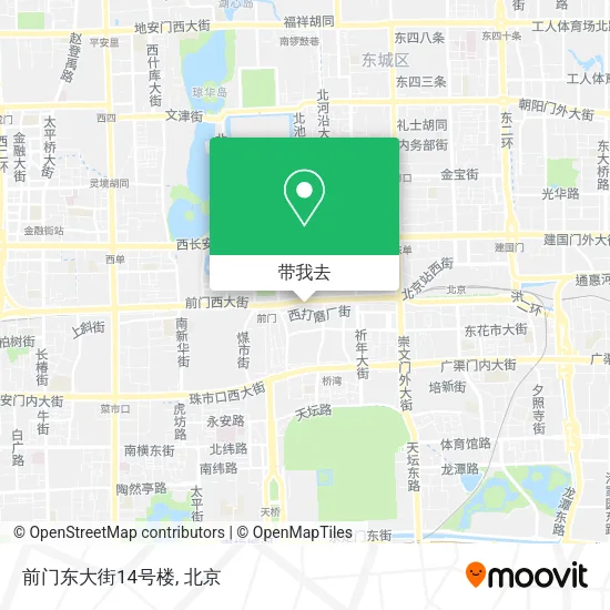 前门东大街14号楼地图