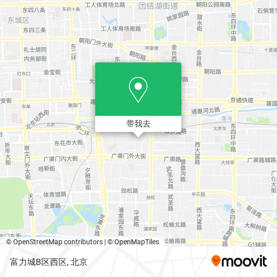 富力城B区西区地图