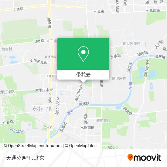 天通公园里地图