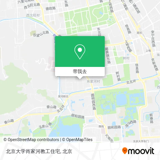 北京大学肖家河教工住宅地图