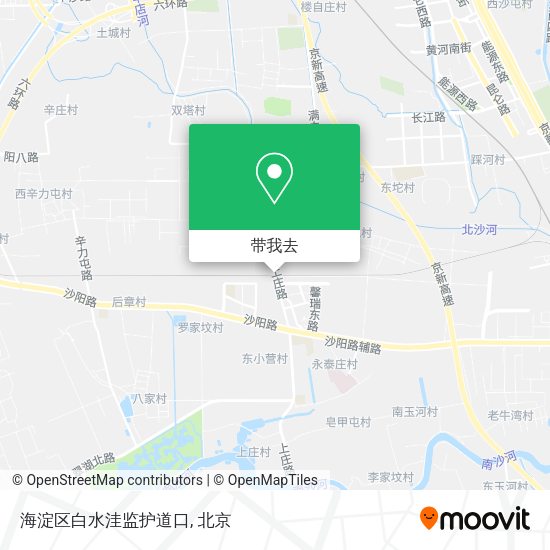 海淀区白水洼监护道口地图