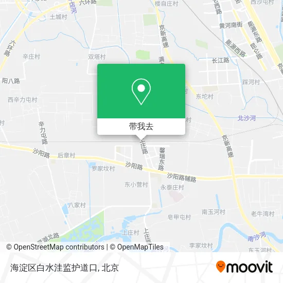 海淀区白水洼监护道口地图