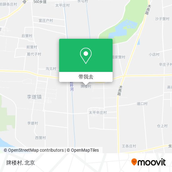 牌楼村地图