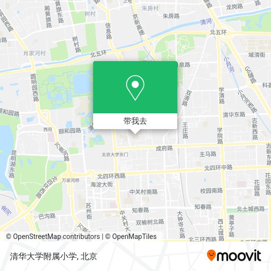 清华大学附属小学地图
