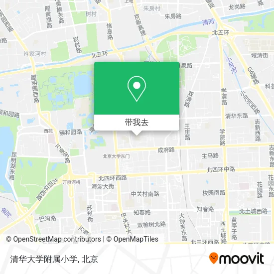 清华大学附属小学地图