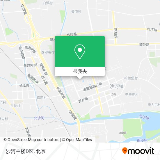 沙河主楼D区地图
