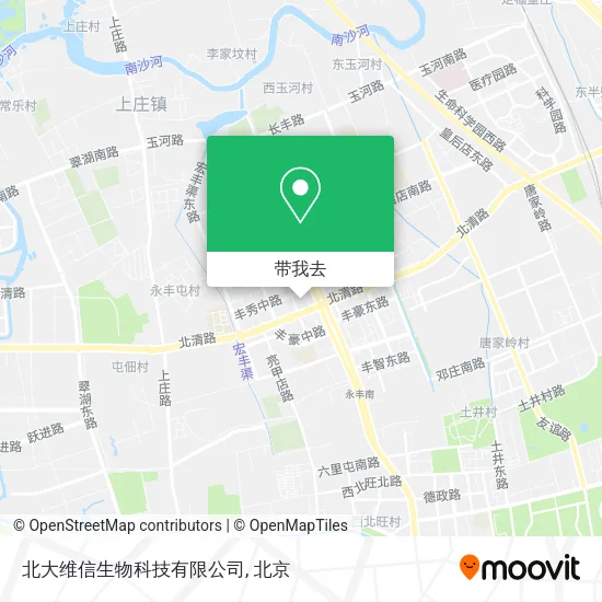 北大维信生物科技有限公司地图