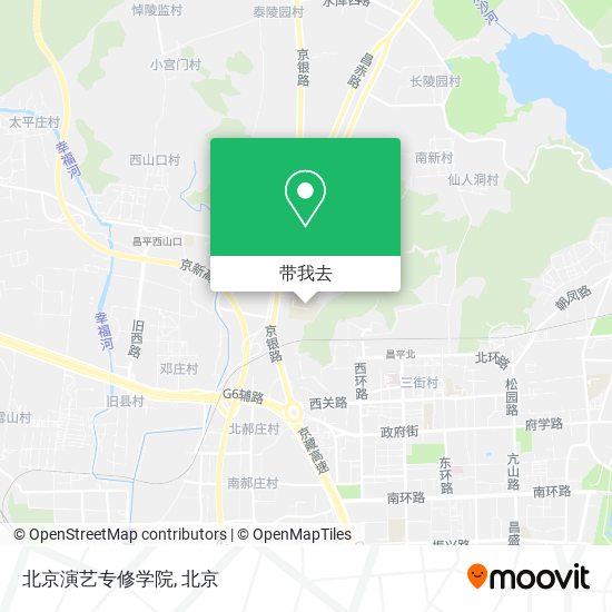 北京演艺专修学院地图