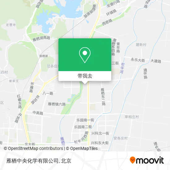 雁栖中央化学有限公司地图