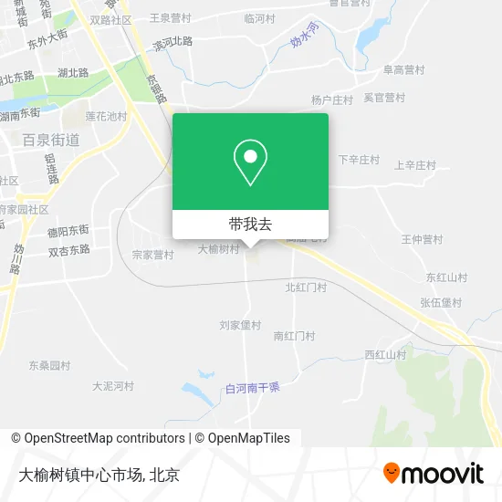 大榆树镇中心市场地图