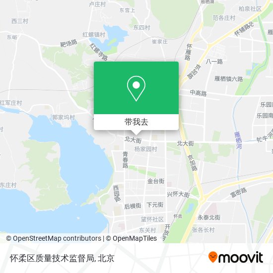 怀柔区质量技术监督局地图