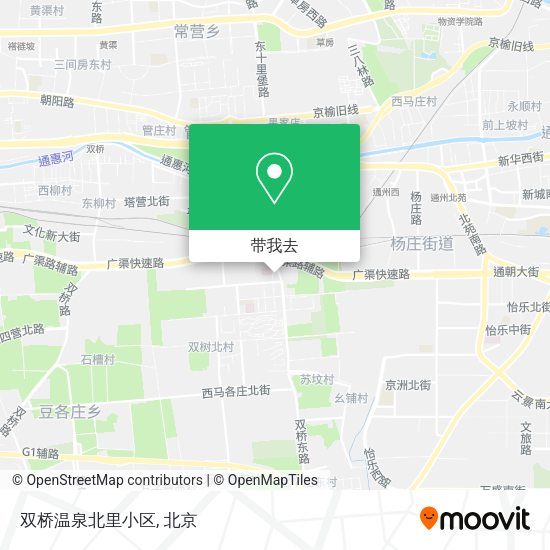 双桥温泉北里小区地图