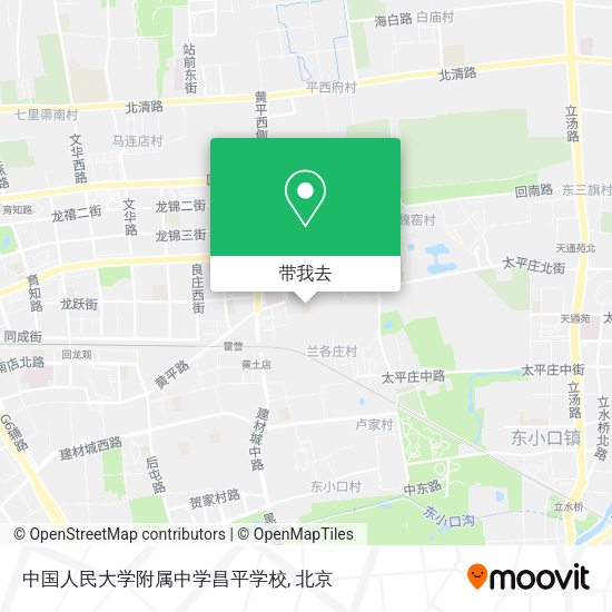 中国人民大学附属中学昌平学校地图