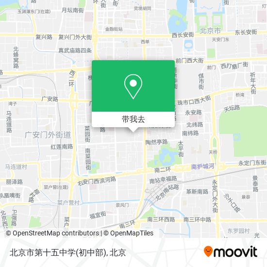 北京市第十五中学(初中部)地图