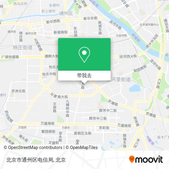 北京市通州区电信局地图