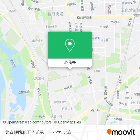 北京铁路职工子弟第十一小学地图