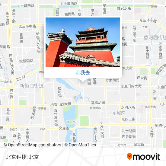 北京钟楼地图