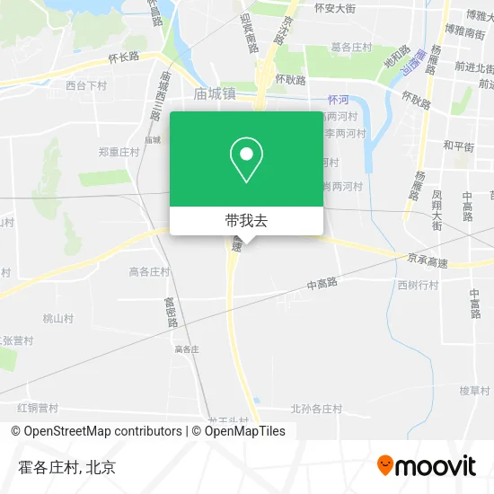 霍各庄村地图