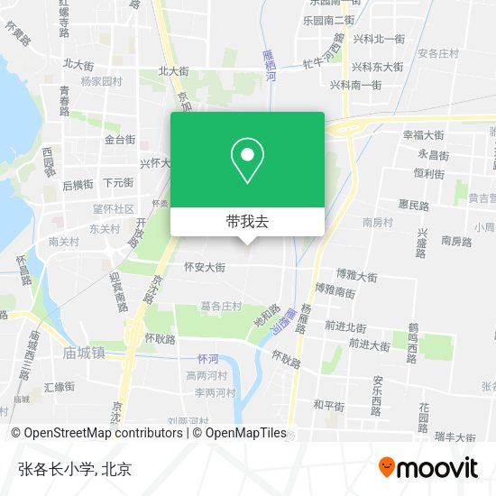 张各长小学地图
