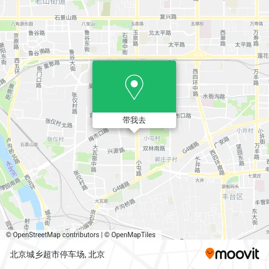北京城乡超市停车场地图