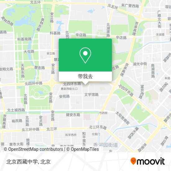 北京西藏中学地图