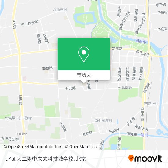 北师大二附中未来科技城学校地图