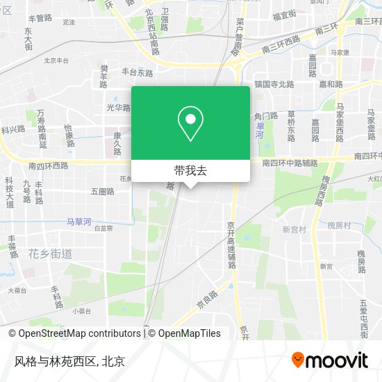 风格与林苑西区地图