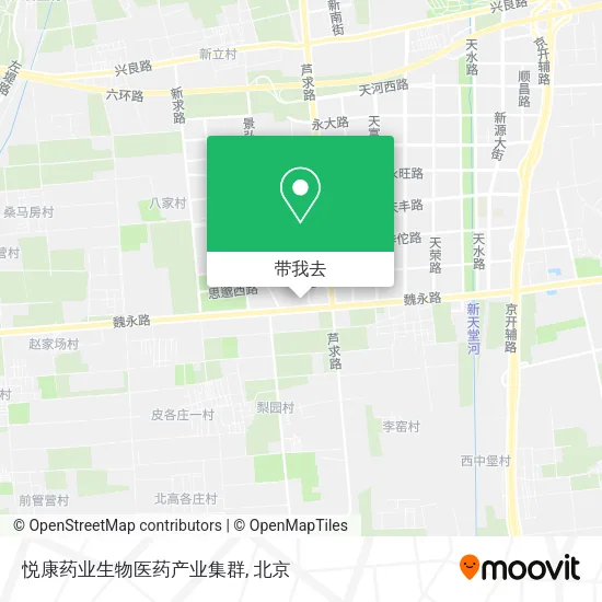 悦康药业生物医药产业集群地图