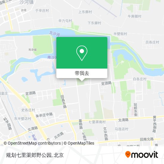 规划七里渠郊野公园地图